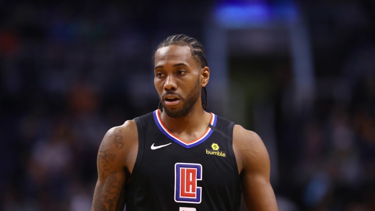 Kawhi Leonard Wears Special New Balance Basketball Jersey